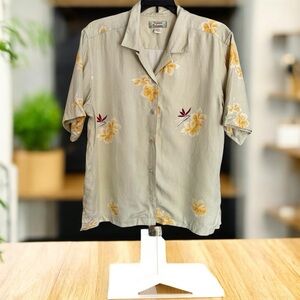 Vintage Tommy Bahama Silk Shirt Size Medium